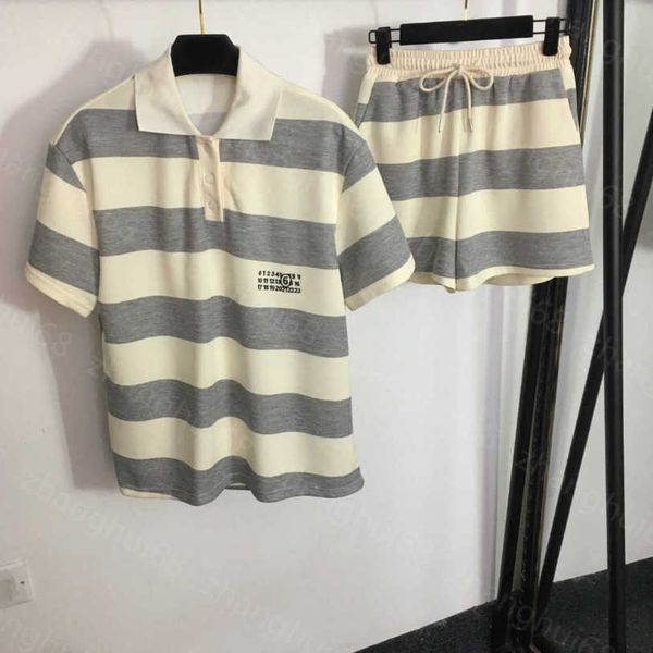 23ss womens designer clothing casual suit women shorts sets contrasting color striped polo neck short sleeve elastic waist wide leg shorts s, White
23ss womens designer clothing casual suit women shorts sets contrasting color striped polo neck short sleeve elastic waist wide leg shorts s, White