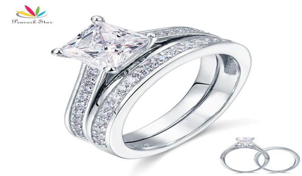 peacock star 15 ct princess cut solid 925 sterling silver 2pcs wedding promise engagement ring set cfr8009s y190510026903645, Slivery;golden
peacock star 15 ct princess cut solid 925 sterling silver 2pcs wedding promise engagement ring set cfr8009s y190510026903645, Slivery;golden