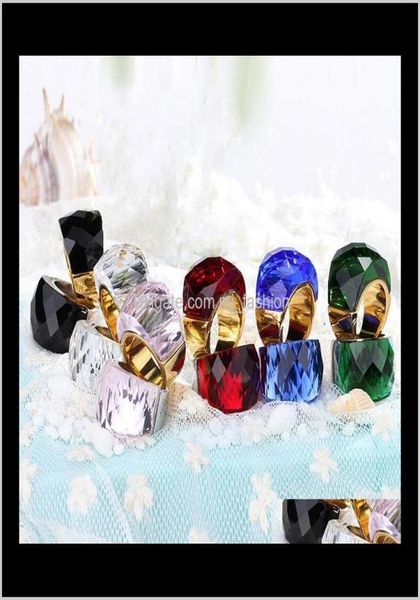 cluster drop delivery 2021 fashion large for women wedding jewelry big crystal stone ring stainless steel rings anillos red green 2686697, Golden;silver
cluster drop delivery 2021 fashion large for women wedding jewelry big crystal stone ring stainless steel rings anillos red green 2686697, Golden;silver
