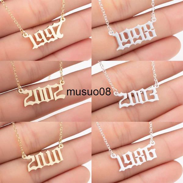 pendant necklaces oly2u stainless steel 1997 1998 1999 gold color necklaces custom birth year pendant necklaces women jewelry gifts j230601, Silver
pendant necklaces oly2u stainless steel 1997 1998 1999 gold color necklaces custom birth year pendant necklaces women jewelry gifts j230601, Silver