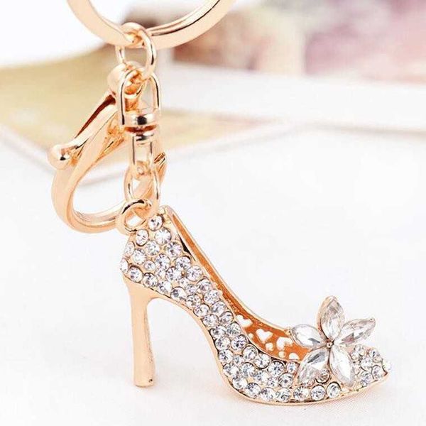 high heeled shoe keychain car keychain women's luggage pendant diamond inlaid keychain exquisite, Silver
high heeled shoe keychain car keychain women's luggage pendant diamond inlaid keychain exquisite, Silver