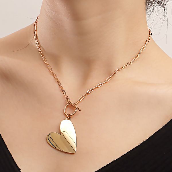 designer necklace metal texture punk ins style simple necklace exaggerated love pendant necklace female accessories trend jewelry wholesale, Silver
designer necklace metal texture punk ins style simple necklace exaggerated love pendant necklace female accessories trend jewelry wholesale, Silver