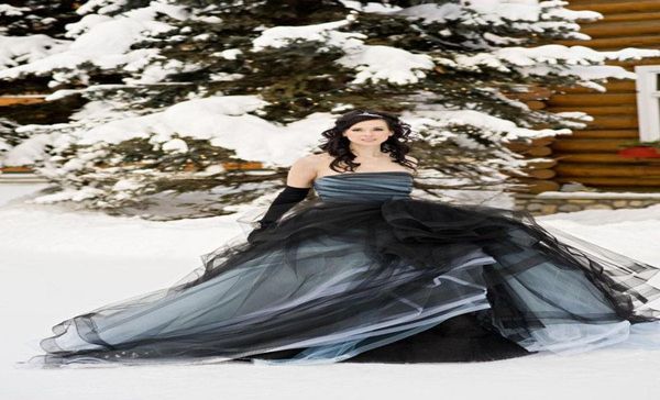 gothtic elegant black and white wedding gowns sheer tulle sweep train draped rede de mariee tiered skirts ball gown bridal gowns4248887
gothtic elegant black and white wedding gowns sheer tulle sweep train draped rede de mariee tiered skirts ball gown bridal gowns4248887