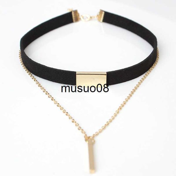 pendant necklaces 2023 new black velvet choker necklace strip rope chain bar square tube strip chocker women collar mujer collier femme ras, Silver
pendant necklaces 2023 new black velvet choker necklace strip rope chain bar square tube strip chocker women collar mujer collier femme ras, Silver