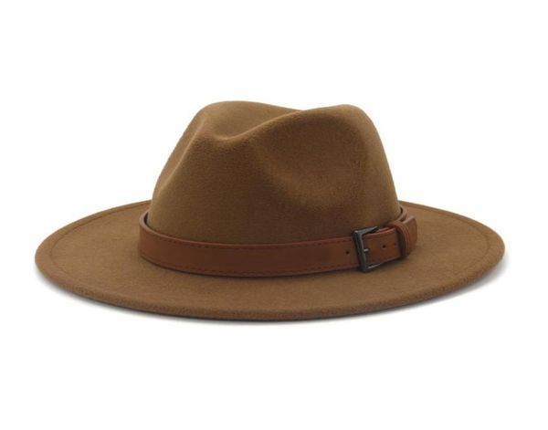men women fedora panama wool felt hat with brown belt buckle large brim jazz trilby cap party wedding hat1734260, Blue;gray
men women fedora panama wool felt hat with brown belt buckle large brim jazz trilby cap party wedding hat1734260, Blue;gray
