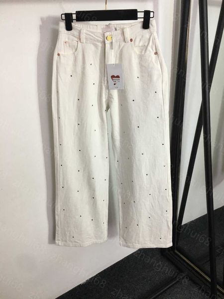 23ss designer women jeans straight jeans womens pants denim jeans rivet embellished high-waisted wide-leg denim pants womens clothing, Blue
23ss designer women jeans straight jeans womens pants denim jeans rivet embellished high-waisted wide-leg denim pants womens clothing, Blue