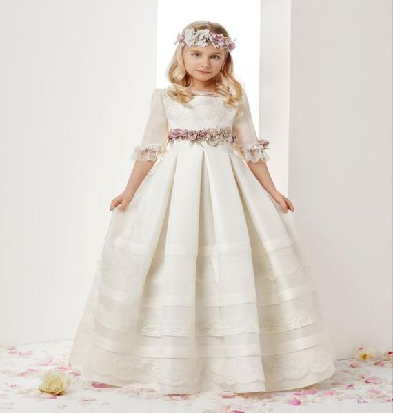 ivory half long sleeve flower girl dresses jewel neck lace applique ruffles girls pageant gowns children a line kids prom party dr5697890, White;blue
ivory half long sleeve flower girl dresses jewel neck lace applique ruffles girls pageant gowns children a line kids prom party dr5697890, White;blue