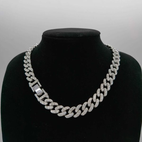 chains 12mm wide single row diamond cuban chain band alloy thick diy hand necklace new hip hop 230601, Silver
chains 12mm wide single row diamond cuban chain band alloy thick diy hand necklace new hip hop 230601, Silver
