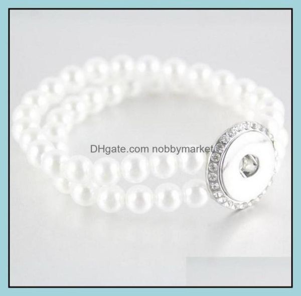 charm bracelets jewelry 18mm noosa pearl bead bracelet double layer snap buttons bangle for women lady girls gifts whole chris3408321, Golden;silver
charm bracelets jewelry 18mm noosa pearl bead bracelet double layer snap buttons bangle for women lady girls gifts whole chris3408321, Golden;silver