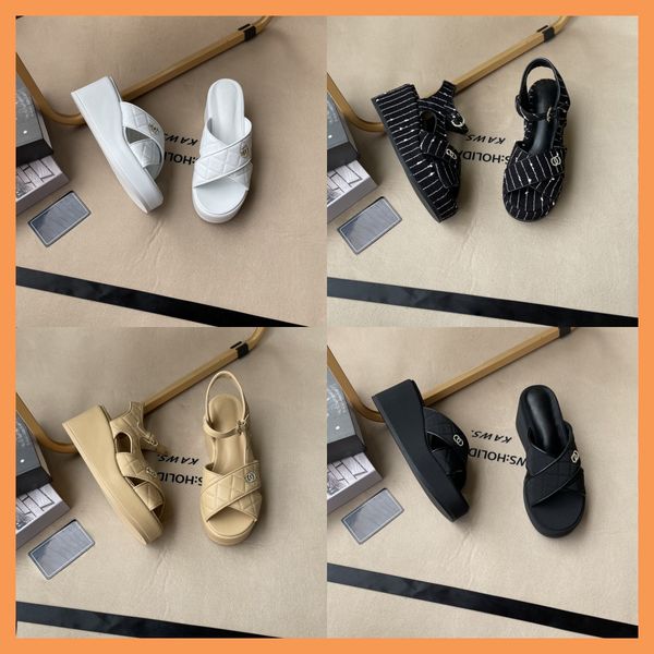 2023 luxury designer fashion women sandal lambskin leather strass metal imitation pearls classic summer outside lady beach slipper sliders s, Black
2023 luxury designer fashion women sandal lambskin leather strass metal imitation pearls classic summer outside lady beach slipper sliders s, Black