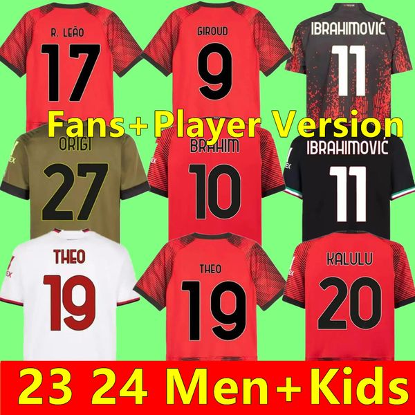 ibrahimovic 22 23 24 ac soccer jerseys player fans milans giroud de ketelaere r. leao tonali theo 2023 2024 football shirt special fourth 4t, Black;yellow
ibrahimovic 22 23 24 ac soccer jerseys player fans milans giroud de ketelaere r. leao tonali theo 2023 2024 football shirt special fourth 4t, Black;yellow