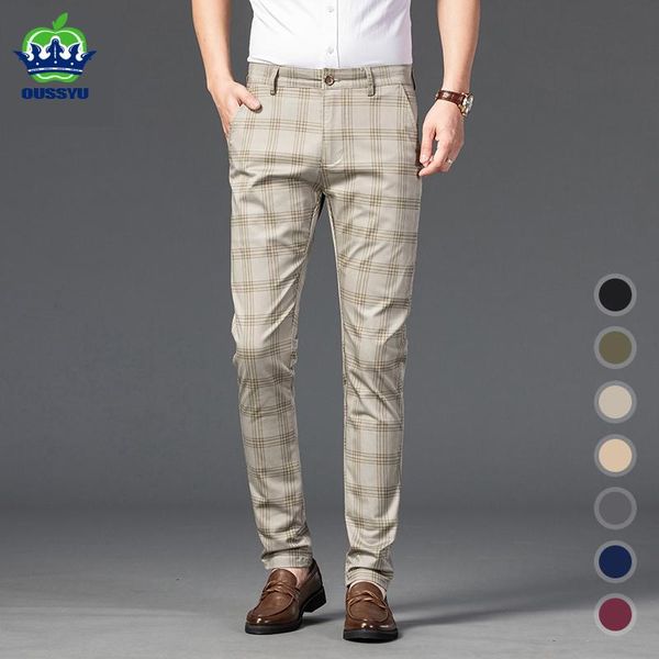 leather oussyu brand summer plaid pants men cotton formal work business black wine red fashion slim fit trousers male 3038
leather oussyu brand summer plaid pants men cotton formal work business black wine red fashion slim fit trousers male 3038
