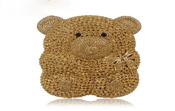 evening bags women cartoon cute bear hollow out gold crystal bridal metal hard case clutches rhinestones gift box handbag purse3813086
evening bags women cartoon cute bear hollow out gold crystal bridal metal hard case clutches rhinestones gift box handbag purse3813086