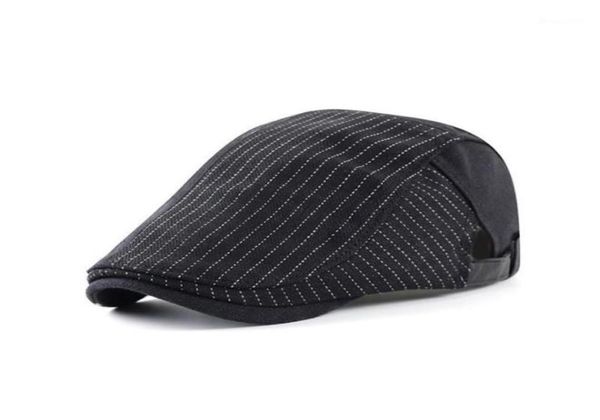berets summer flat caps men stripe male vintage elastic driver hat british style breathable classic directors cap gorras13515555, Blue;gray
berets summer flat caps men stripe male vintage elastic driver hat british style breathable classic directors cap gorras13515555, Blue;gray