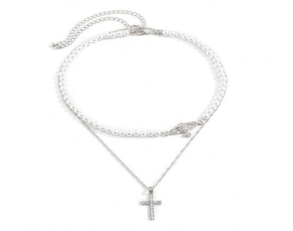 cross pendant necklaces temperament imitation pearl diamond dream planet creative microstudded crossgalaxy clavicle chain simple3317497, Silver
cross pendant necklaces temperament imitation pearl diamond dream planet creative microstudded crossgalaxy clavicle chain simple3317497, Silver