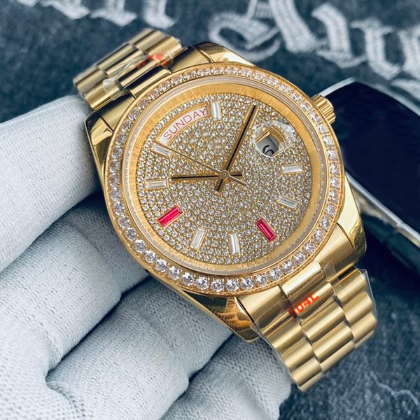 mens diamond watch automatic mechanical 41mm sapphire women wristwatch waterproof 904l montre luxe, Slivery;golden
mens diamond watch automatic mechanical 41mm sapphire women wristwatch waterproof 904l montre luxe, Slivery;golden