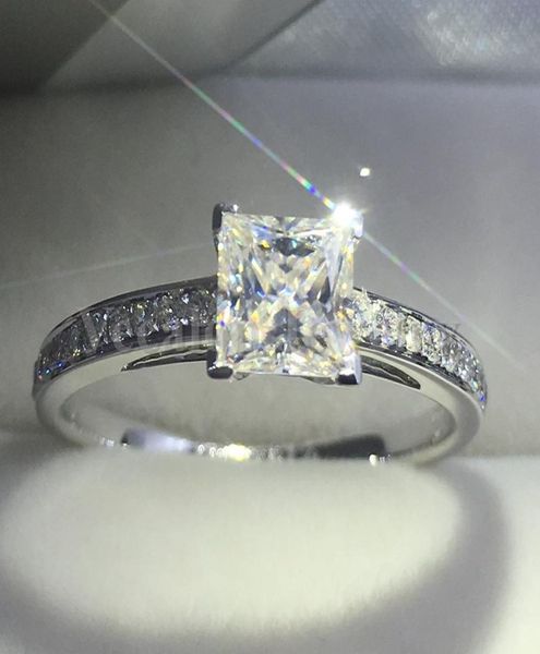 vecalon fashion jewelry women ring princess cut 2ct diamond cz 925 sterling silver female engagement wedding band ring7186915, Slivery;golden
vecalon fashion jewelry women ring princess cut 2ct diamond cz 925 sterling silver female engagement wedding band ring7186915, Slivery;golden