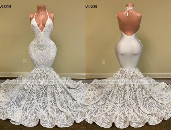 white mermaid style prom dresses long 2022 halter backless sparkly sequin african black girl formal party evening gown1319271
white mermaid style prom dresses long 2022 halter backless sparkly sequin african black girl formal party evening gown1319271