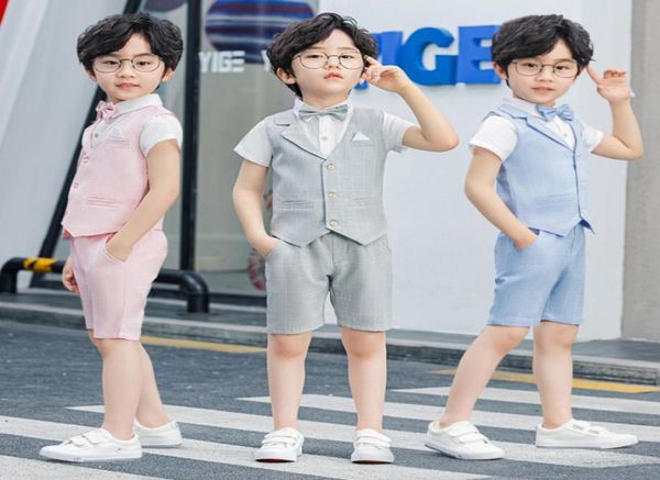kids summer sets boys plaid vneck single breasted waistcoat outwearhalf shortstiewhite short sleeve shirt 4pcs children perfor9326257, White
kids summer sets boys plaid vneck single breasted waistcoat outwearhalf shortstiewhite short sleeve shirt 4pcs children perfor9326257, White