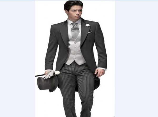 custom made groom tuxedos peak lapel men039s suit morning style groomsmanbridegroom weddingprom suits jacketpantsti9527355, Black;gray
custom made groom tuxedos peak lapel men039s suit morning style groomsmanbridegroom weddingprom suits jacketpantsti9527355, Black;gray