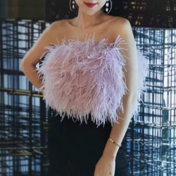 t-shirt 2020new fashion corsets women's ostrich hair fish bone sling feather tube women clothing women pulovers luxury clothes women, White
t-shirt 2020new fashion corsets women's ostrich hair fish bone sling feather tube women clothing women pulovers luxury clothes women, White