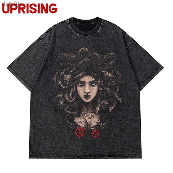 vintage washed tshirts anime t shirt harajuku oversize tee cotton fashion streetwear medusa l230520, White;black
vintage washed tshirts anime t shirt harajuku oversize tee cotton fashion streetwear medusa l230520, White;black