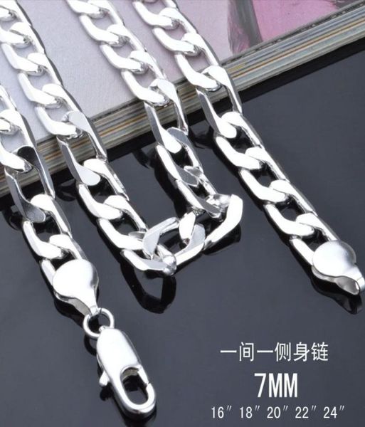 factory 7mm 1624inches chain necklace 925 sterling silver plated fashion jewelry for men 7022741
factory 7mm 1624inches chain necklace 925 sterling silver plated fashion jewelry for men 7022741