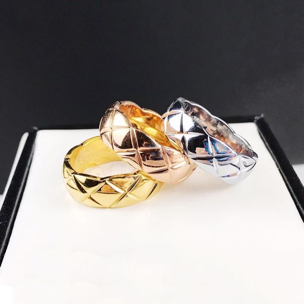 designer band ring luxury rings for men women titanium steel engraved letter pattern lovers jewelry suitable for many applications, Silver
designer band ring luxury rings for men women titanium steel engraved letter pattern lovers jewelry suitable for many applications, Silver