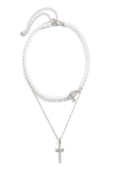 cross pendant necklaces temperament imitation pearl diamond dream planet creative microstudded crossgalaxy clavicle chain simple1479768, Silver
cross pendant necklaces temperament imitation pearl diamond dream planet creative microstudded crossgalaxy clavicle chain simple1479768, Silver