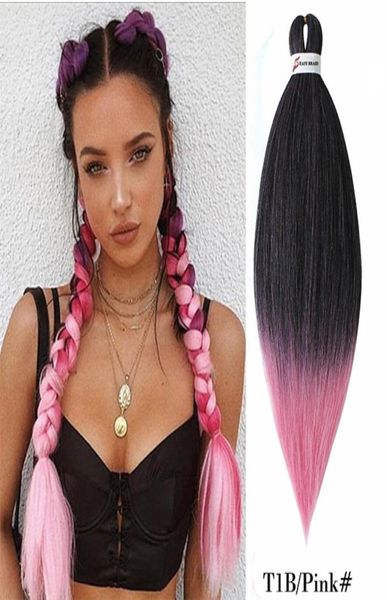 26 inch omber easy jumbo braiding hair colored prestretched braiding hair rainbow kanekalon xpressions pink braid hair 4513187, Black
26 inch omber easy jumbo braiding hair colored prestretched braiding hair rainbow kanekalon xpressions pink braid hair 4513187, Black