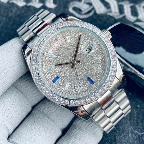 mens diamond automatic mechanical watches 41mm sapphire women wristwatch waterproof 904l montre de luxe, Slivery;golden
mens diamond automatic mechanical watches 41mm sapphire women wristwatch waterproof 904l montre de luxe, Slivery;golden