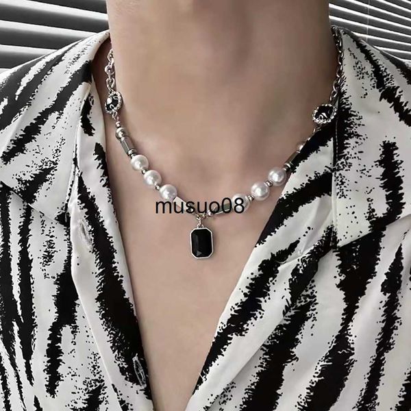 pendant necklaces hip-hop black rhinestones pendant pearl necklace men steel necklace mens jewellery man necklac j230601, Silver
pendant necklaces hip-hop black rhinestones pendant pearl necklace men steel necklace mens jewellery man necklac j230601, Silver