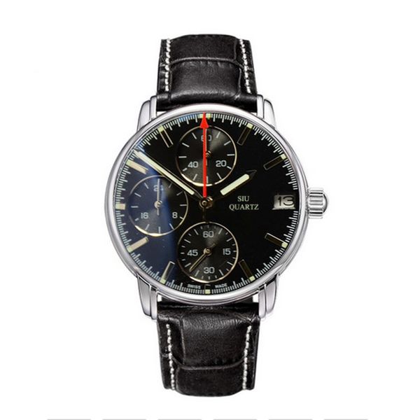 new designer men's multifunctional quartz watch full of steel case imported vk quartz movement leather strap folding buckle pilot milit, Slivery;brown
new designer men's multifunctional quartz watch full of steel case imported vk quartz movement leather strap folding buckle pilot milit, Slivery;brown