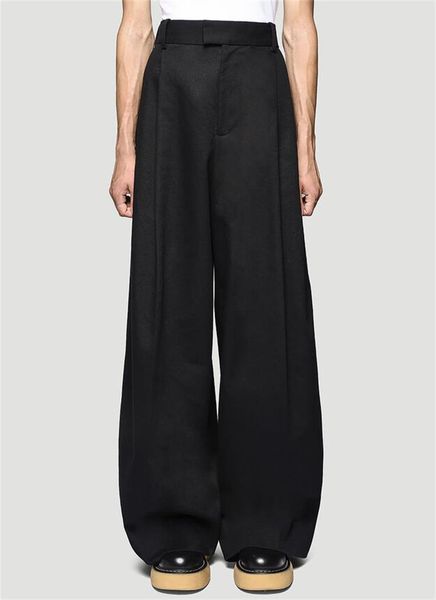 pants men's high waist casual wide leg pants fashion new trend large size versatile drape front and back folding casual pants, Black
pants men's high waist casual wide leg pants fashion new trend large size versatile drape front and back folding casual pants, Black
