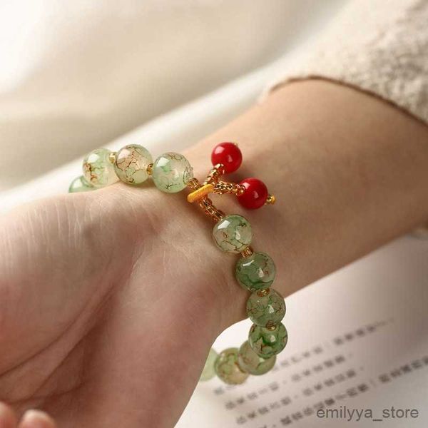 charm bracelets new glass beaded elastic bracelets colorful paint cracked beads adjustable bracelet for women exquisite jewelry gifts, Golden;silver
charm bracelets new glass beaded elastic bracelets colorful paint cracked beads adjustable bracelet for women exquisite jewelry gifts, Golden;silver