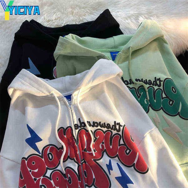 yiciya oversized retro streetwear zip up hoodie letter printing sweatshirts vintage women grunge harajuku punk kawaii y2k clothes, Black
yiciya oversized retro streetwear zip up hoodie letter printing sweatshirts vintage women grunge harajuku punk kawaii y2k clothes, Black