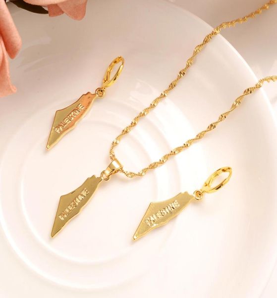 18 k fine solid yellow gold filled pendant earrings palestine map necklace patriot honour charms party jewelry chain women8370234, Silver
18 k fine solid yellow gold filled pendant earrings palestine map necklace patriot honour charms party jewelry chain women8370234, Silver