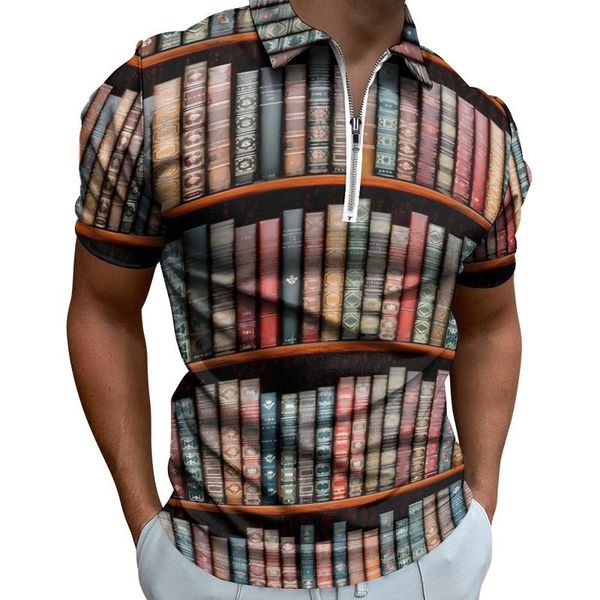 men's polos books library polo shirts bookshelf print casual shirt summer streetwear mens short sleeve turn-down collar design t-shirts, White;black
men's polos books library polo shirts bookshelf print casual shirt summer streetwear mens short sleeve turn-down collar design t-shirts, White;black