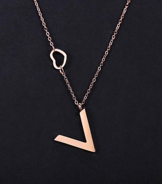 new arrival famous brands alphabet design ladies style bijoux femme letter v charms stainless steel necklace for women2649895, Silver
new arrival famous brands alphabet design ladies style bijoux femme letter v charms stainless steel necklace for women2649895, Silver