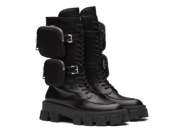 new season italy women boots paris catwalk monolith leather boots rare calf leather straps detachable nylon pouches thick sole sho4438265, Black
new season italy women boots paris catwalk monolith leather boots rare calf leather straps detachable nylon pouches thick sole sho4438265, Black