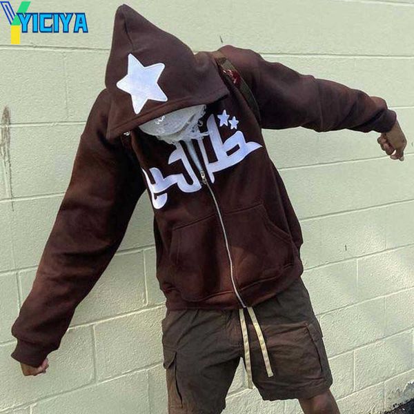 yiciya men's hoodies sweatshirts 2023 y2k zipper men fashion star graphics print hooded mens sport coat harajuku gothic oversized male, Black
yiciya men's hoodies sweatshirts 2023 y2k zipper men fashion star graphics print hooded mens sport coat harajuku gothic oversized male, Black