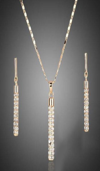 2021 crystal clear 18k real gold plated austria elements drop earrings and pendant necklace sets sell26651956197221, Black
2021 crystal clear 18k real gold plated austria elements drop earrings and pendant necklace sets sell26651956197221, Black