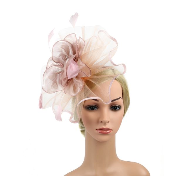 fashion pink organza headwear racecourse fabric 3d flower hair ornament bridal ball hat hoop hair clip dual use xmz-0014-a, White
fashion pink organza headwear racecourse fabric 3d flower hair ornament bridal ball hat hoop hair clip dual use xmz-0014-a, White
