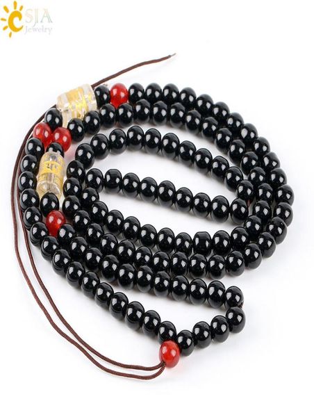 csja 6mm round black glass seed mala beaded necklace for jewelry diy making add pendant by yourself men women long statement neckl1444875, Silver
csja 6mm round black glass seed mala beaded necklace for jewelry diy making add pendant by yourself men women long statement neckl1444875, Silver