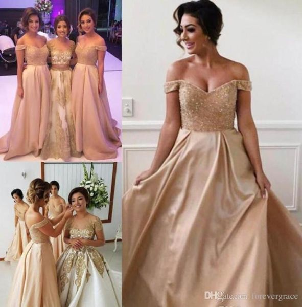 2019 vintage arabic dubai satin long bridesmaid dress new arrival off the shoulders formal maid of honor gown plus size custom mad6982856, White;pink
2019 vintage arabic dubai satin long bridesmaid dress new arrival off the shoulders formal maid of honor gown plus size custom mad6982856, White;pink