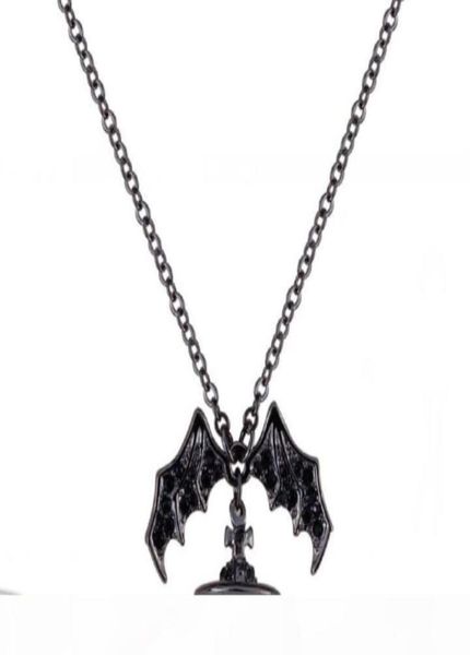 queen mother demon evil titanium black wings diamond saturn necklace super cool punk bat5632184, Silver
queen mother demon evil titanium black wings diamond saturn necklace super cool punk bat5632184, Silver
