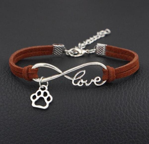 multi colors to choose friends dog paw charms silver heart pendants infinity love leather mixed color velvet rope brac682906767758, Golden;silver
multi colors to choose friends dog paw charms silver heart pendants infinity love leather mixed color velvet rope brac682906767758, Golden;silver