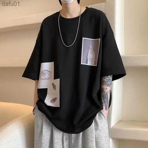 fashion o-neck printed korean asymmetrical t-shirt men's clothing 2023 spring new loose casual pullovers all-match tee shirt l230520, White;black
fashion o-neck printed korean asymmetrical t-shirt men's clothing 2023 spring new loose casual pullovers all-match tee shirt l230520, White;black