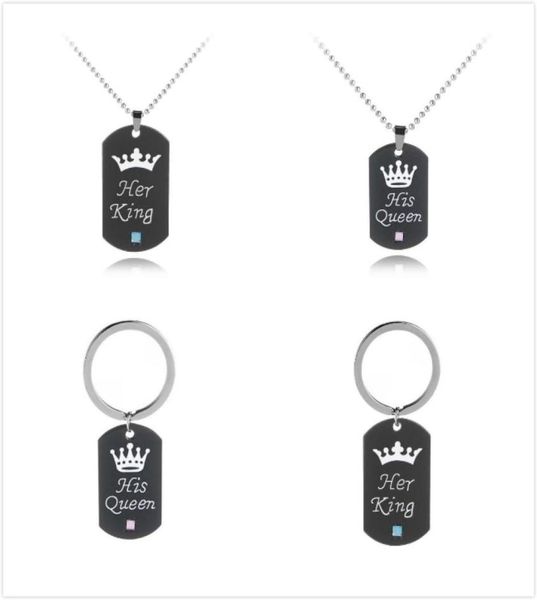 stainless steel her king his queen necklacekey chain dog tag crown couple necklacekeyring pendants chains lovers jewelry gift2785761, Silver
stainless steel her king his queen necklacekey chain dog tag crown couple necklacekeyring pendants chains lovers jewelry gift2785761, Silver