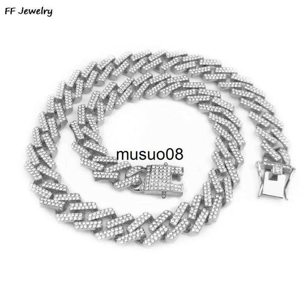 pendant necklaces punk hip hop iced out rhinestones cuban chain necklace for men women 15mm crystal prong cuban link choker necklace jewelry, Silver
pendant necklaces punk hip hop iced out rhinestones cuban chain necklace for men women 15mm crystal prong cuban link choker necklace jewelry, Silver